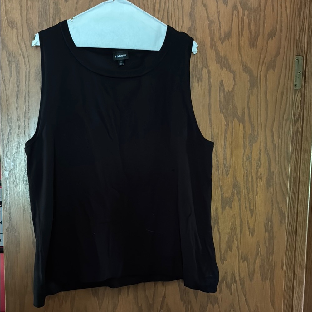 Torrid Black Sleeveless Tank Top